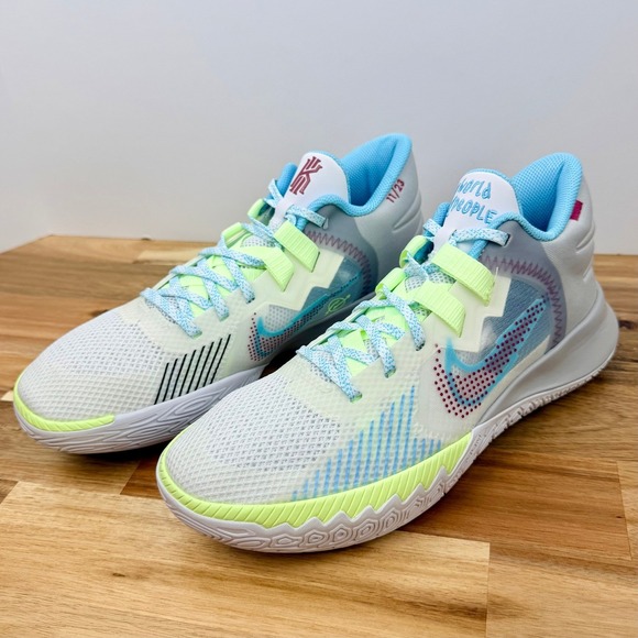 Nike Other - Nike Kyrie Irving Flytrap 5 Basketball Shoes Sneakers White Blue Size Mens 8.5